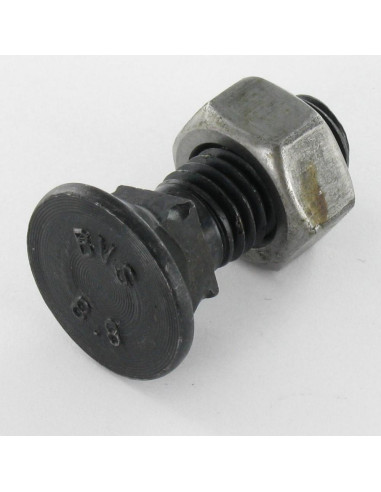 Parafuso arado GOLA QUADRADA DE CABEÇA DE EMBEBER M12X35 Classe 8.8 Aço bruto