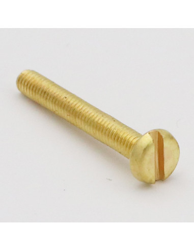 Parafuso de metais Bronze cabeça cilíndrica larga sulcada M3X15 microparafusos