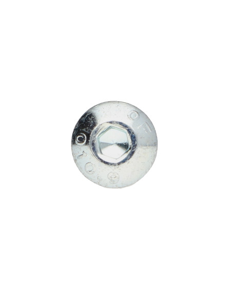 Parafuso de metais Parafuso de Cabeça Oca Sextavada M8X50 rosca parcial classe 10.9 chave de 5 Aço zinco branco