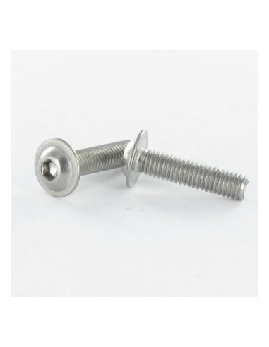 Parafuso de metais Parafuso de Cabeça Oca Sextavada flange com gola M8X50 classe 10.9 Aço zinco branco
