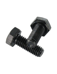 Parafuso de metais cabeça hexagonal M6X12 Classe 6.8 Aço zinco preto