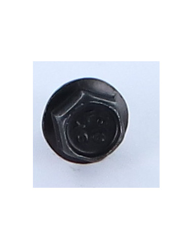 Parafuso de metais cabeça hexagonal M8X12 flange com gola serrilhada Classe 8.8 Aço zinco preto
