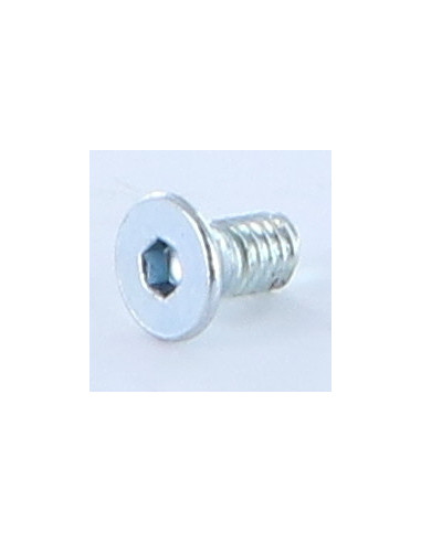 Parafuso de metais cabeça fresada hexagonal oca FHC M4X7 4.6 diâmetro da cabeça 7 chave de 2.5 Aço zinco branco