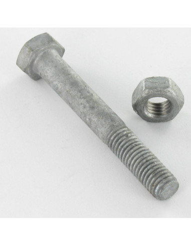 Parafuso (vendido com porca) cabeça hexagonal M18X70 Classe 8.8 forte resistência à corrosão Aço galvanizado a