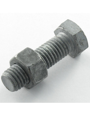 Parafuso (vendido com porca) cabeça hexagonal M16X35 Classe 8.8 SB forte resistência à corrosão Aço galvanizado a
