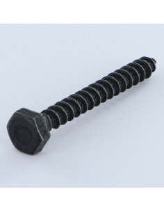 Parafusos Tirefond 6X50 Aço zinco níquel preto reforçado