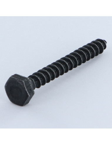 Parafusos Tirefond 6X50 Aço zinco níquel preto reforçado