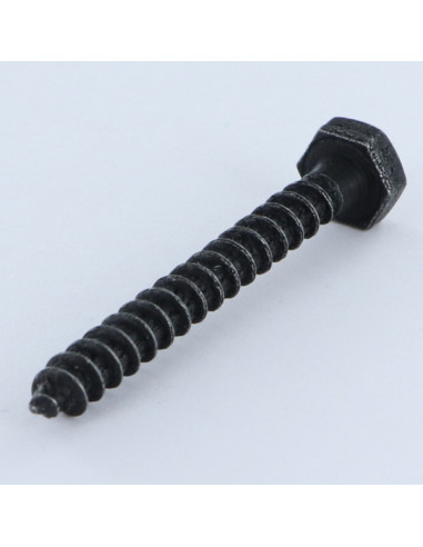 Parafusos Tirefond 6X50 Aço zinco níquel preto reforçado