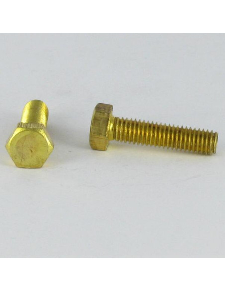 Parafuso de metais Bronze cabeça hexagonal M3X20 microparafusos