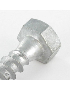 Parafusos Tirefond 10X80 forte resistência à corrosão Aço galvanizado a quente 2