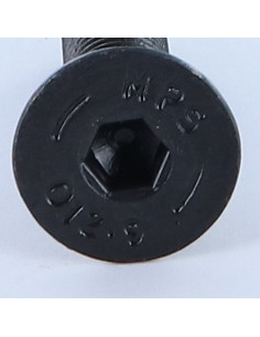 Parafuso de metais cabeça fresada hexagonal oca FHC M10X40 Classe 12.9 chave de 6 Aço bruto 2