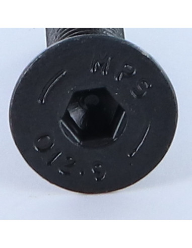 Parafuso de metais cabeça fresada hexagonal oca FHC M10X40 Classe 12.9 chave de 6 Aço bruto