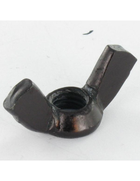 Porca borboleta M5 forma americana Aço zinco preto