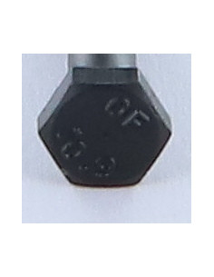 Corpo de parafuso cabeça hexagonal M8X50 classe 10.9 Aço bruto 2