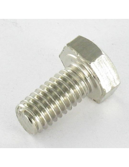 Parafuso de metais Latão cromado cabeça hexagonal M6X12