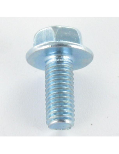 Parafuso de metais cabeça hexagonal M5X12 flange lisa 11 Classe 8.8 Aço zinco branco