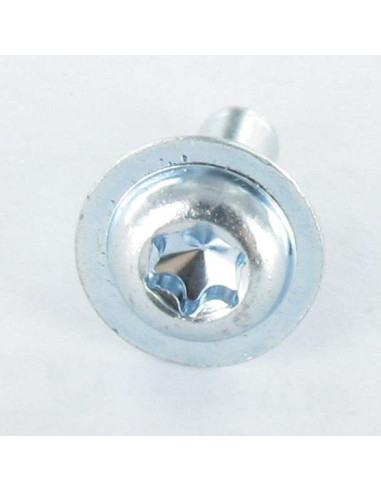 Parafuso de metais cabeça redonda larga TORX T30 M6X16 perno piloto Aço zinco branco
