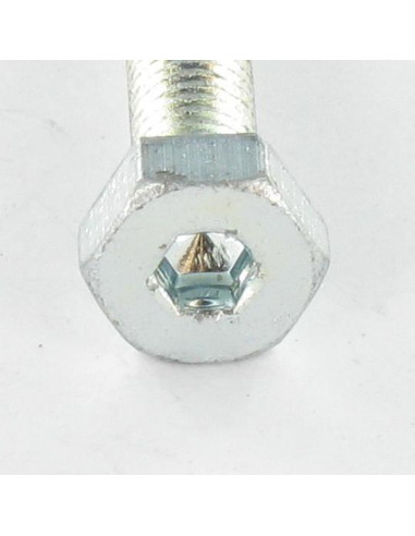 Parafuso de metais cabeça hexagonal + chave de 4 M6X35 Aço zinco branco