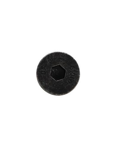 Parafuso de metais cabeça fresada hexagonal oca FHC chave de 5 M8X30 rosca total classe 10.9 Aço zinco preto
