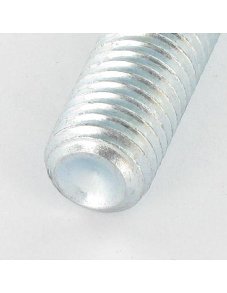 Parafuso de metais sem cabeça sextavado oco chave de 5 M10X50 perno roscado Aço zinco branco