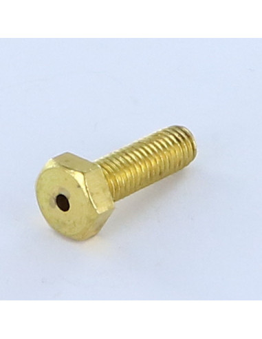 Parafuso de metais Bronze cabeça hexagonal M8X25 perfurado 3