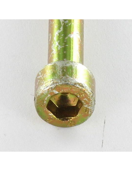Parafuso de metais Parafuso cabeça oca sextavada M5X50 roscado sobre 22 Classe 8.8 chave de 4 Dicromato