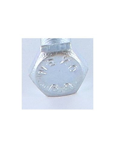 Parafuso de metais cabeça hexagonal M10X50 Classe 8.8 Aço zinco branco