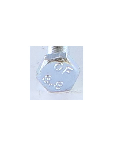 Parafuso de metais cabeça hexagonal M10X50 Classe 8.8 Aço zinco branco