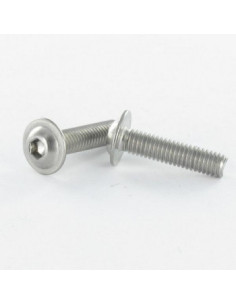 Parafuso de metais Parafuso de Cabeça Oca Sextavada flange com gola M6X12 chave de 4 classe 10.9 Aço zinco branco