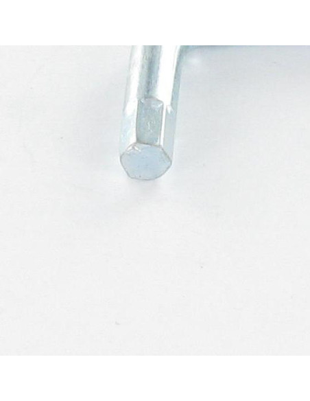 Chave forma Z para chave de 4 comprimento total 48 Aço zinco branco