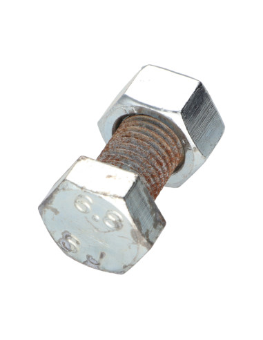 Parafuso (vendido com porca) cabeça hexagonal M16X35 Aço zinco branco FERRUGEM