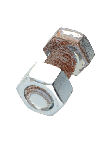 Parafuso (vendido com porca) cabeça hexagonal M16X35 Aço zinco branco FERRUGEM