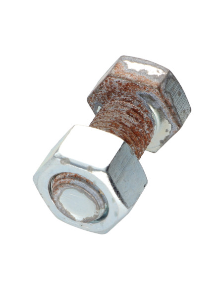 Parafuso (vendido com porca) cabeça hexagonal M16X35 Aço zinco branco FERRUGEM