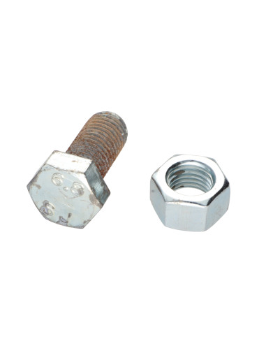 Parafuso (vendido com porca) cabeça hexagonal M16X35 Aço zinco branco FERRUGEM