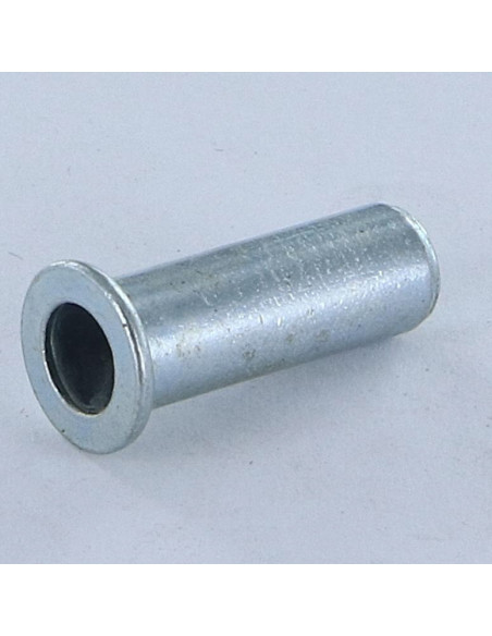 Porca rebite cabeça plana tapada M6X20,5 ACPB 30 Aço zinco branco