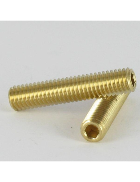 Parafuso de metais Bronze sem cabeça sextavado oco chave de 3 M6X6 perno plano