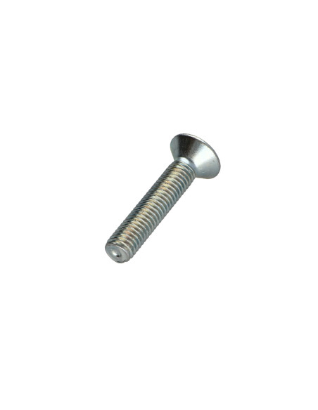 Parafuso de metais cabeça fresada hexagonal oca FHC chave de 12 M20X40 rosca total classe 10.9 Aço zinco branco