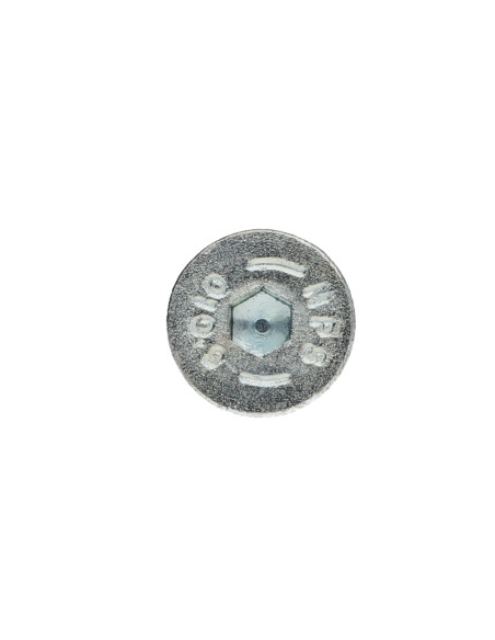 Parafuso de metais cabeça fresada hexagonal oca FHC chave de 12 M20X40 rosca total classe 10.9 Aço zinco branco