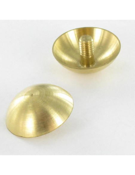 Tampa REDONDO. Bronze diâmetro 15 haste M3X5.4 - Parafuso Express