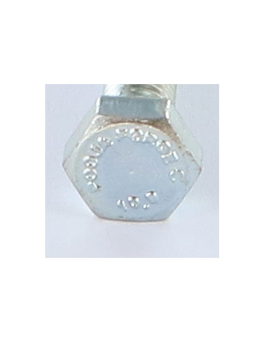 Parafuso de metais cabeça hexagonal M12X90 classe 10.9 Aço zinco branco