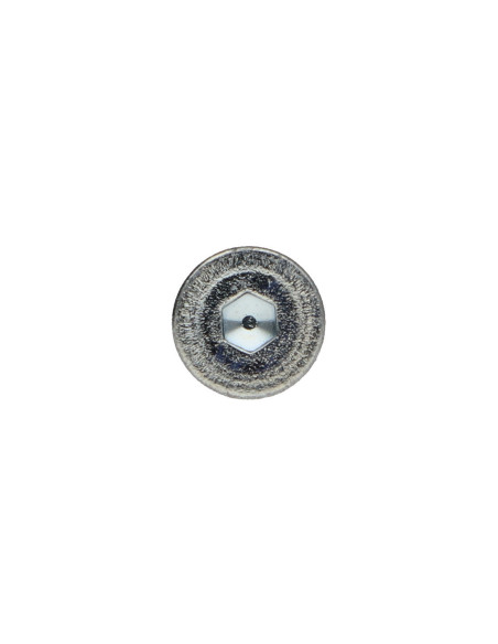 Parafuso de metais cabeça fresada hexagonal oca FHC chave de 5 M8X45 rosca total classe 10.9 Aço zinco branco