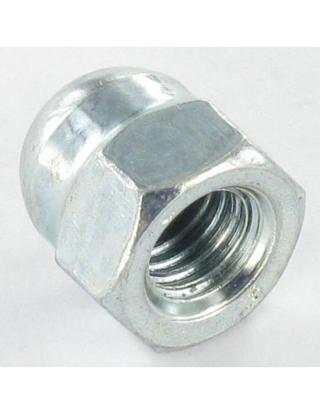 Porca cega M18 Aço zinco branco - Parafuso Express