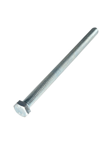 Parafuso de metais cabeça hexagonal M8X140 Classe 8.8 Aço zinco branco