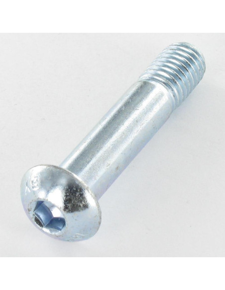 Parafuso de metais Parafuso de Cabeça Oca Sextavada M10X50 roscado sobre 13 classe 10.9 chave de 6 Aço zinco branco