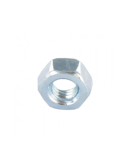 Porca sextavada 3/8" UNF Aço zinco branco grau 5