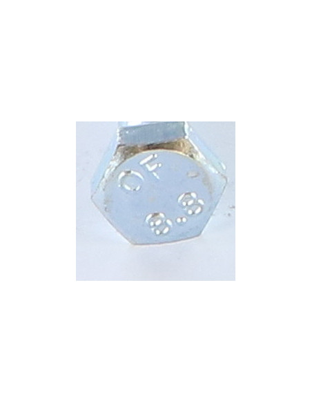 Corpo de parafuso cabeça hexagonal M8X90 Classe 8.8 Aço zinco branco