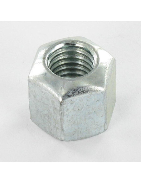 Porca sextavada M16 classe 10 DIN 6330B Aço zinco branco