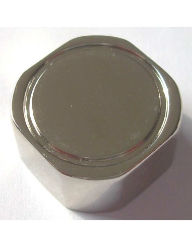 Fixação espelho Bronze niquelado e flange 22X22