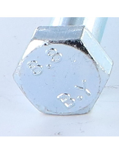 Corpo de parafuso cabeça hexagonal M14X70 Classe 8.8 Aço zinco branco