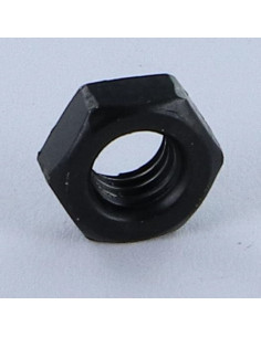 Porca sextavada para chapa Aço zinco preto M6 espessura de chapa 1,5 2